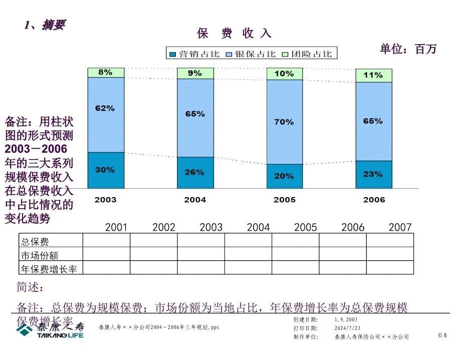 2004年分公司3年战略规划模版ppt课件_第5页