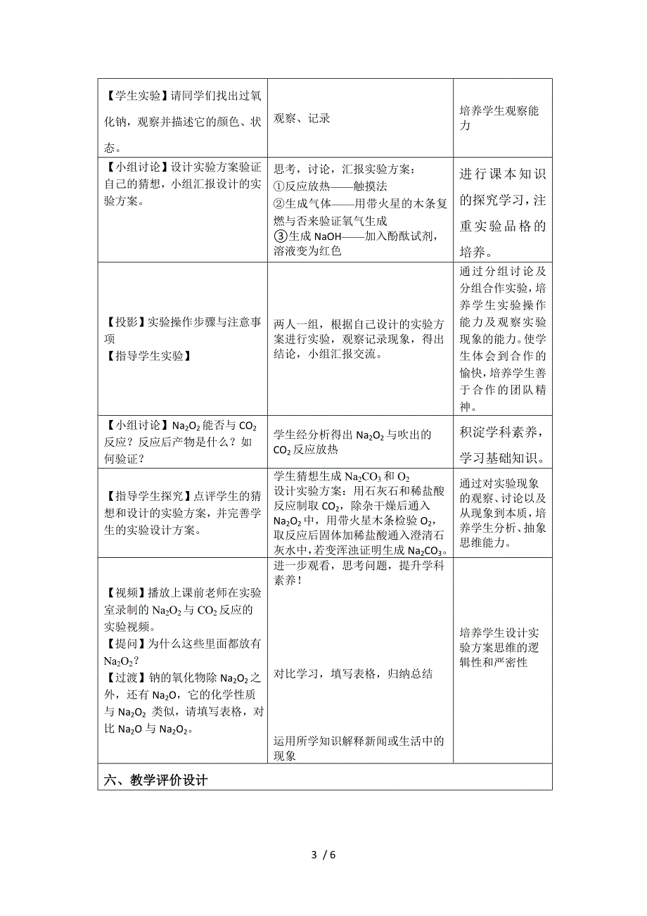 教学设计钠的化合物_第3页