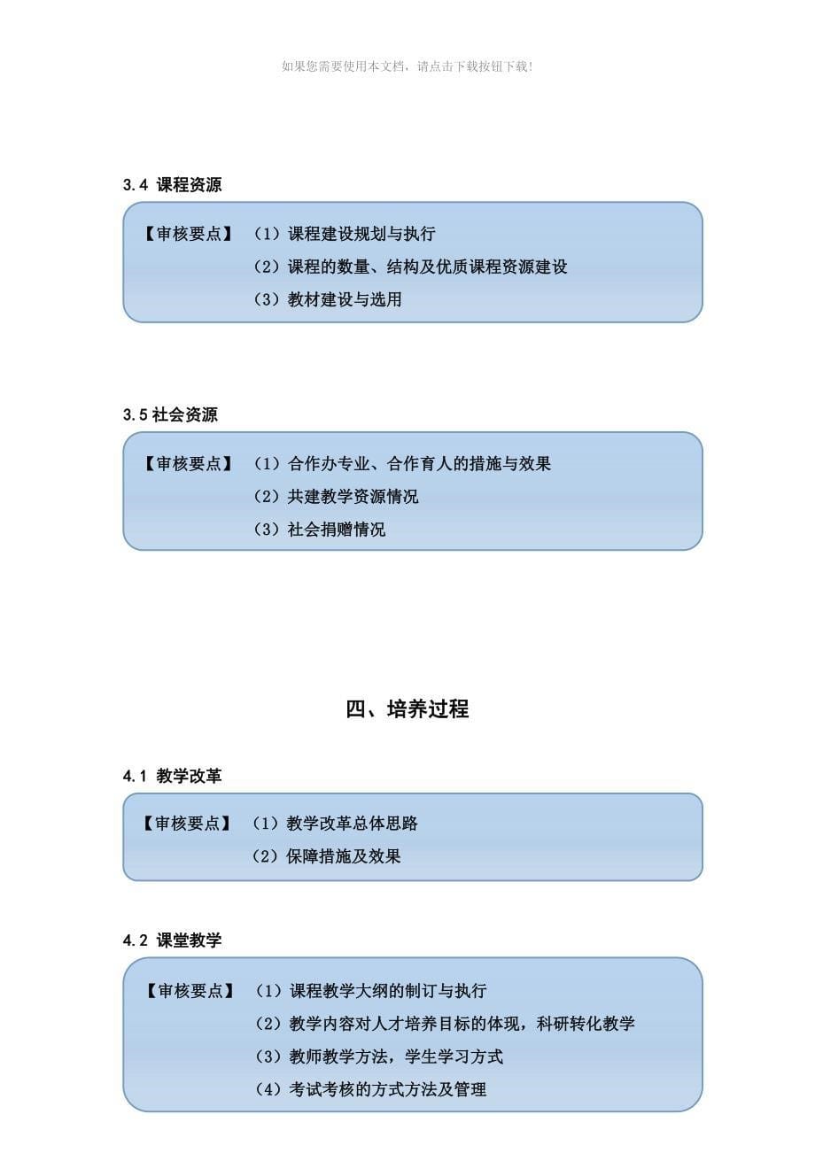 本科教学专业评估自评报告撰写模版最终新Word版_第5页