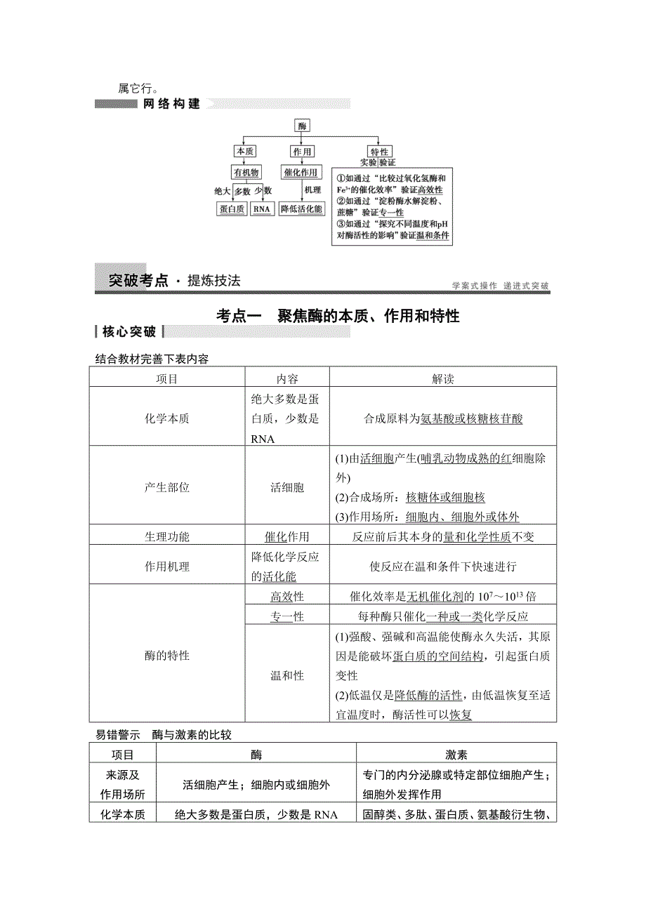 降低化学反应活化能的酶一轮复习_第3页