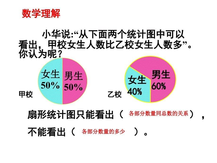 人教版六年级数学扇形统计图ppt课件_第5页