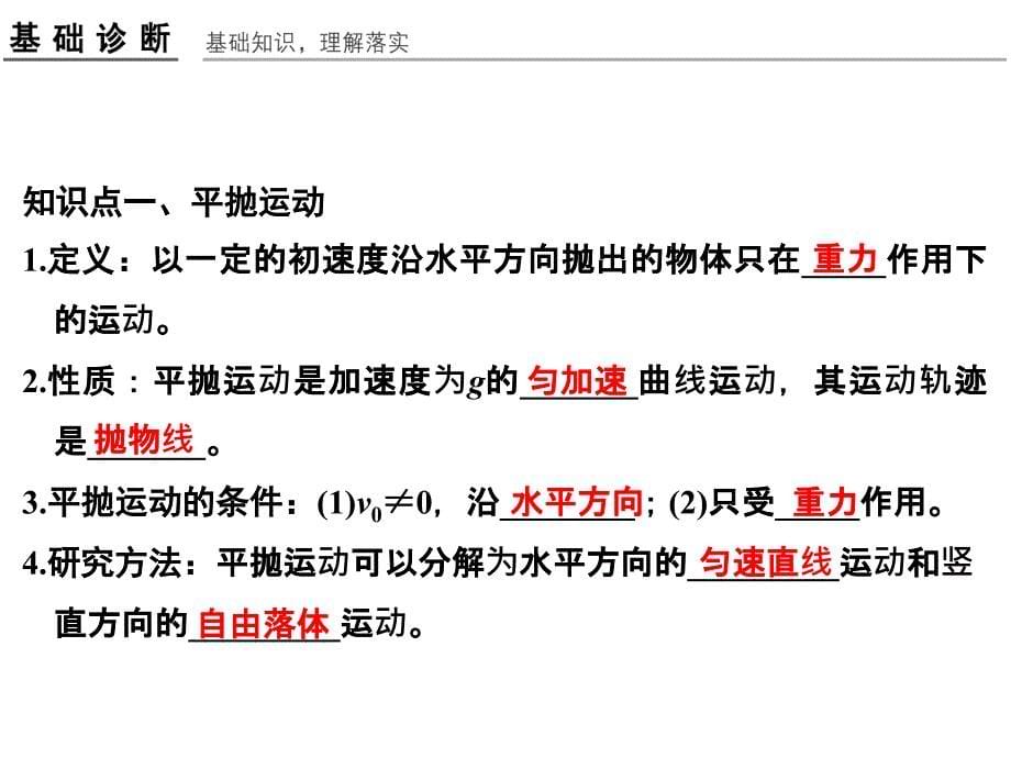 平抛运动、斜抛运动_第5页