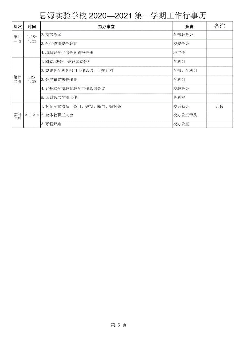 2020-2021第一学期(秋季)学校工作行事历表(0829)_第5页