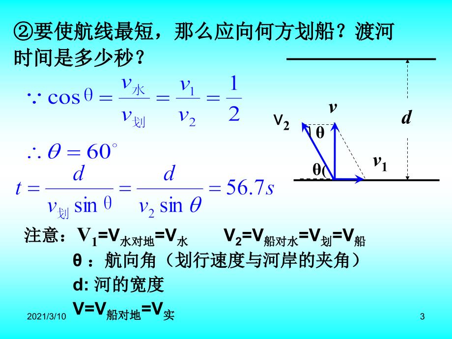 高一物理必修二《小船过河问题》_第3页