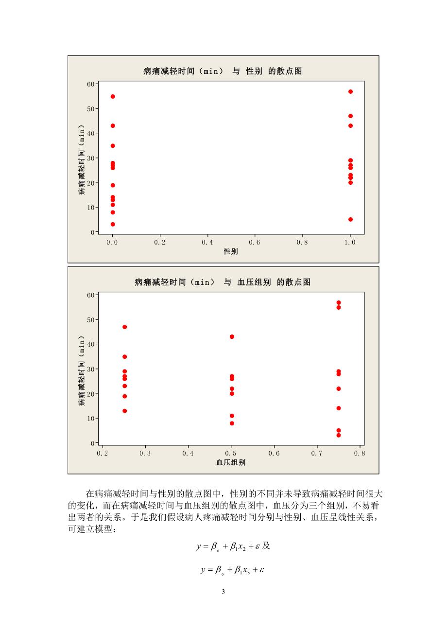 数学建模用回归分析探究止痛剂疗效模型_第4页