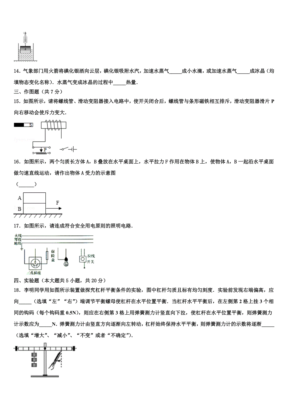 2023年四川省成都市成都高新实验中学中考物理五模试卷含解析_第4页