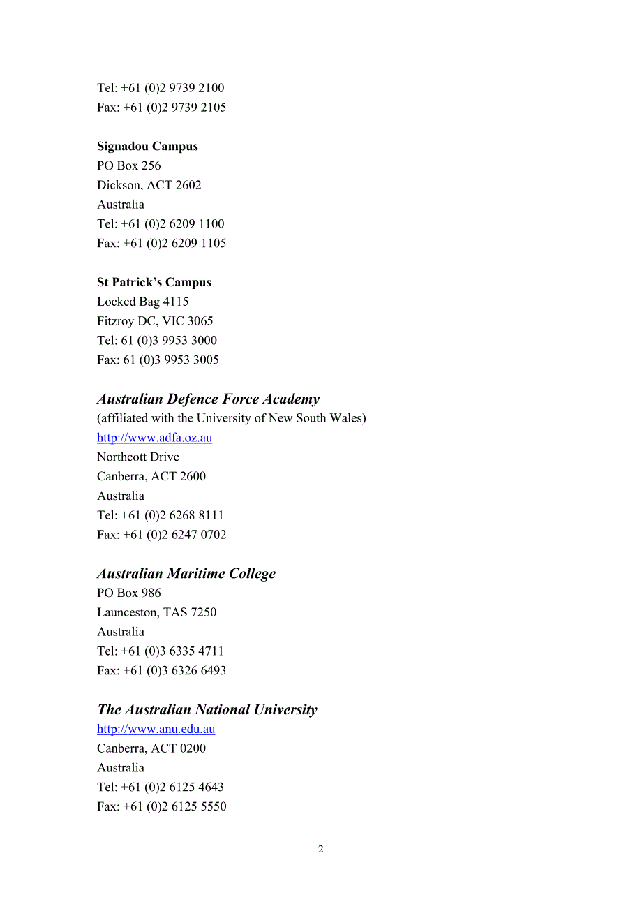 澳洲公私立大学_第2页