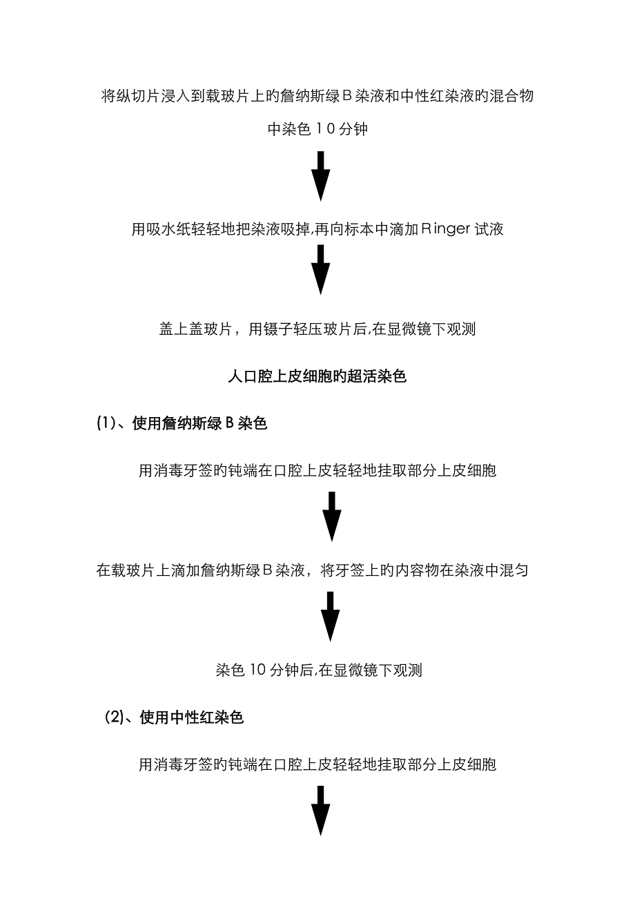 实验2 线粒体和液泡系的超活染色与观察_第4页