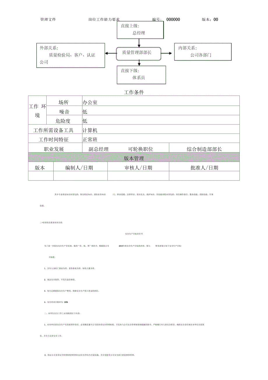 质量管理部部长岗位职责_第3页