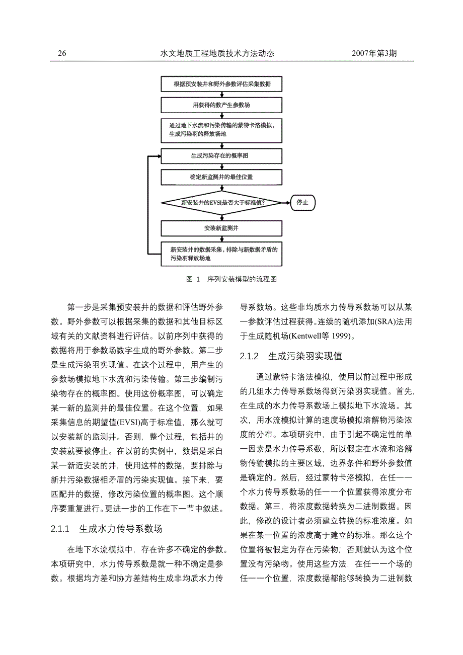 确定某一污染羽分布的最佳地下水监测网络_第2页