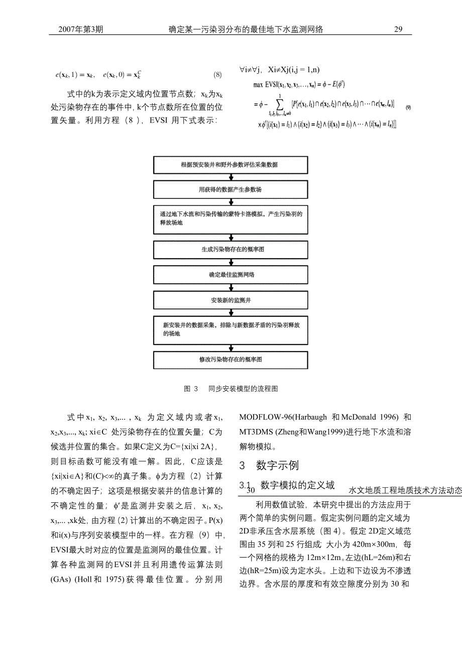 确定某一污染羽分布的最佳地下水监测网络_第5页