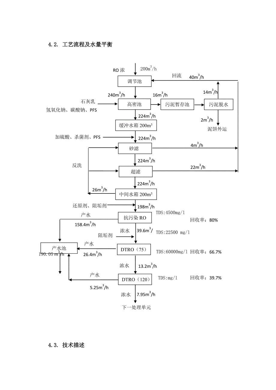 反渗透浓水浓缩处理技术方案_第5页