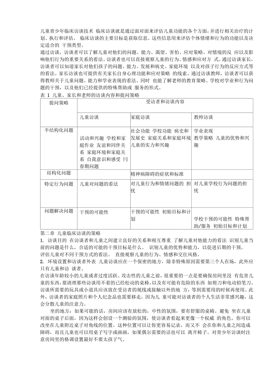 儿童青少年临床访谈技术_第1页