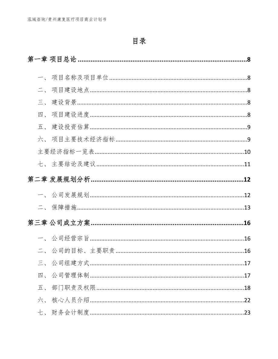 贵州康复医疗项目商业计划书_第2页