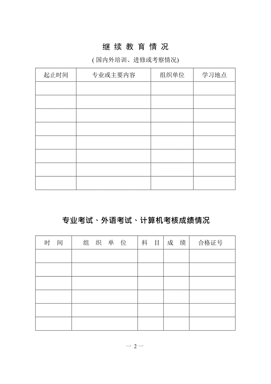 专业技术资格评审申报表(最新整理)_第4页