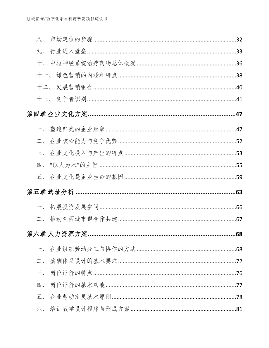 西宁化学原料药研发项目建议书_第2页