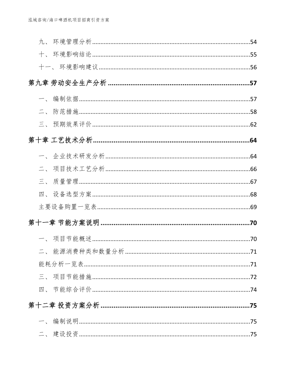 海口啤酒机项目招商引资方案（范文）_第4页