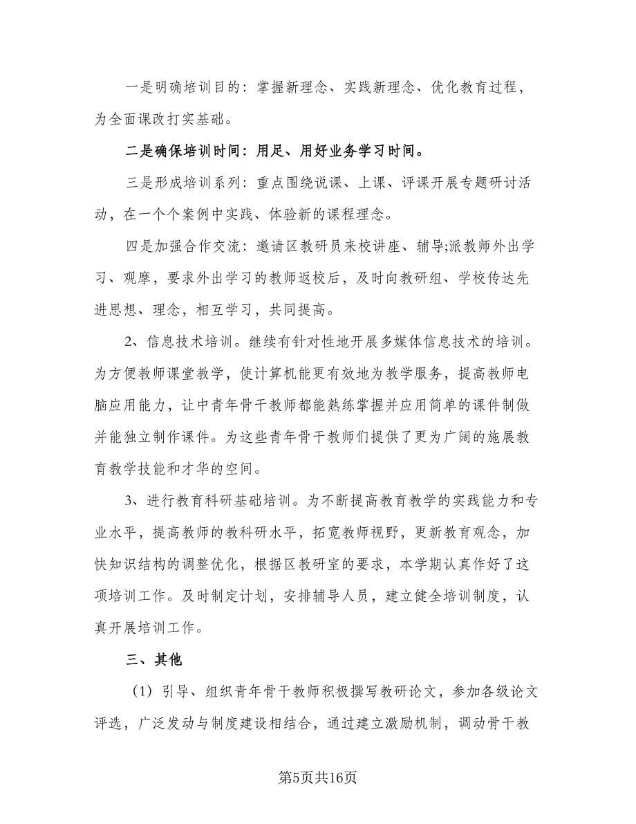 学校教师培训计划范本（4篇）_第5页