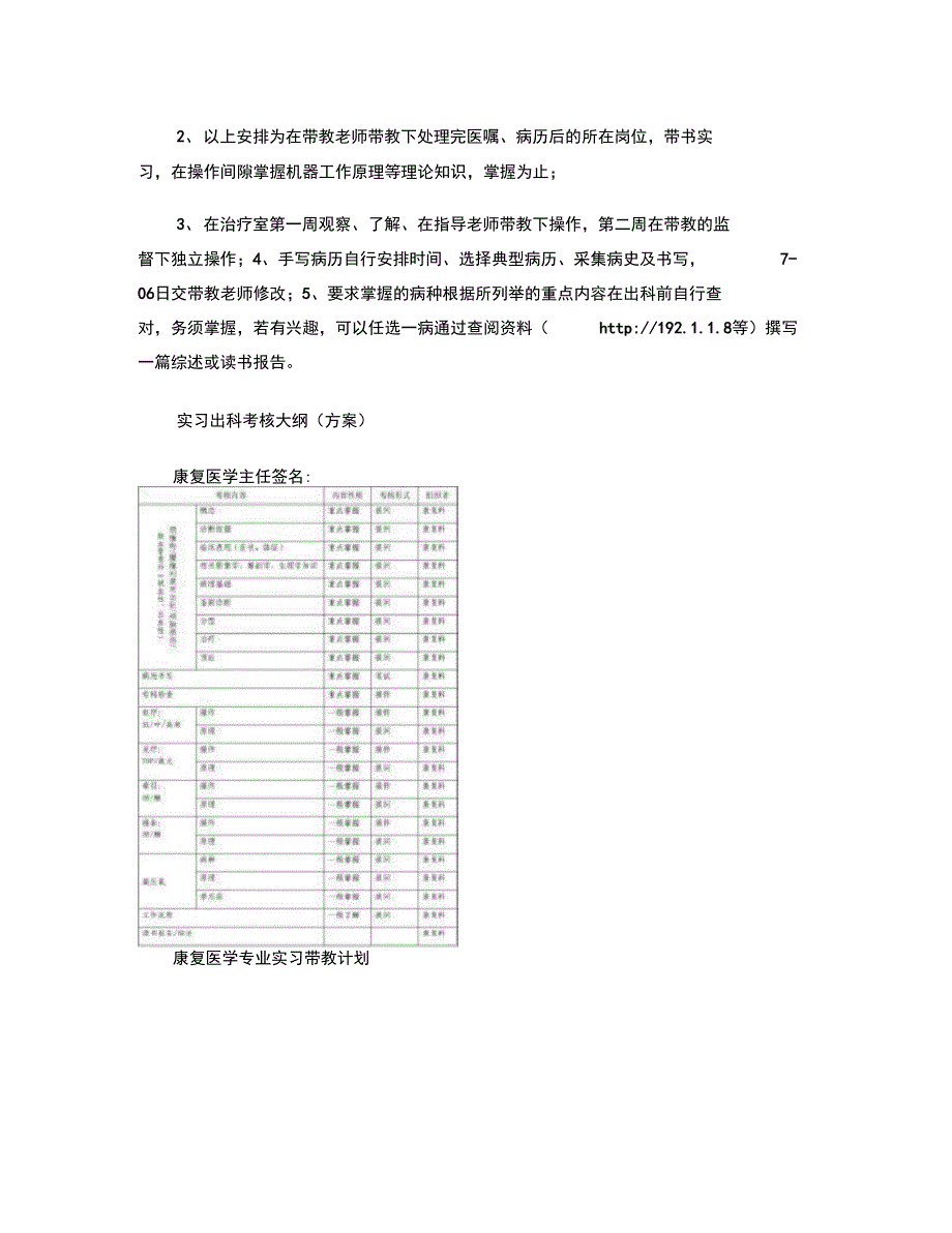 康复医学科实习大纲_第3页