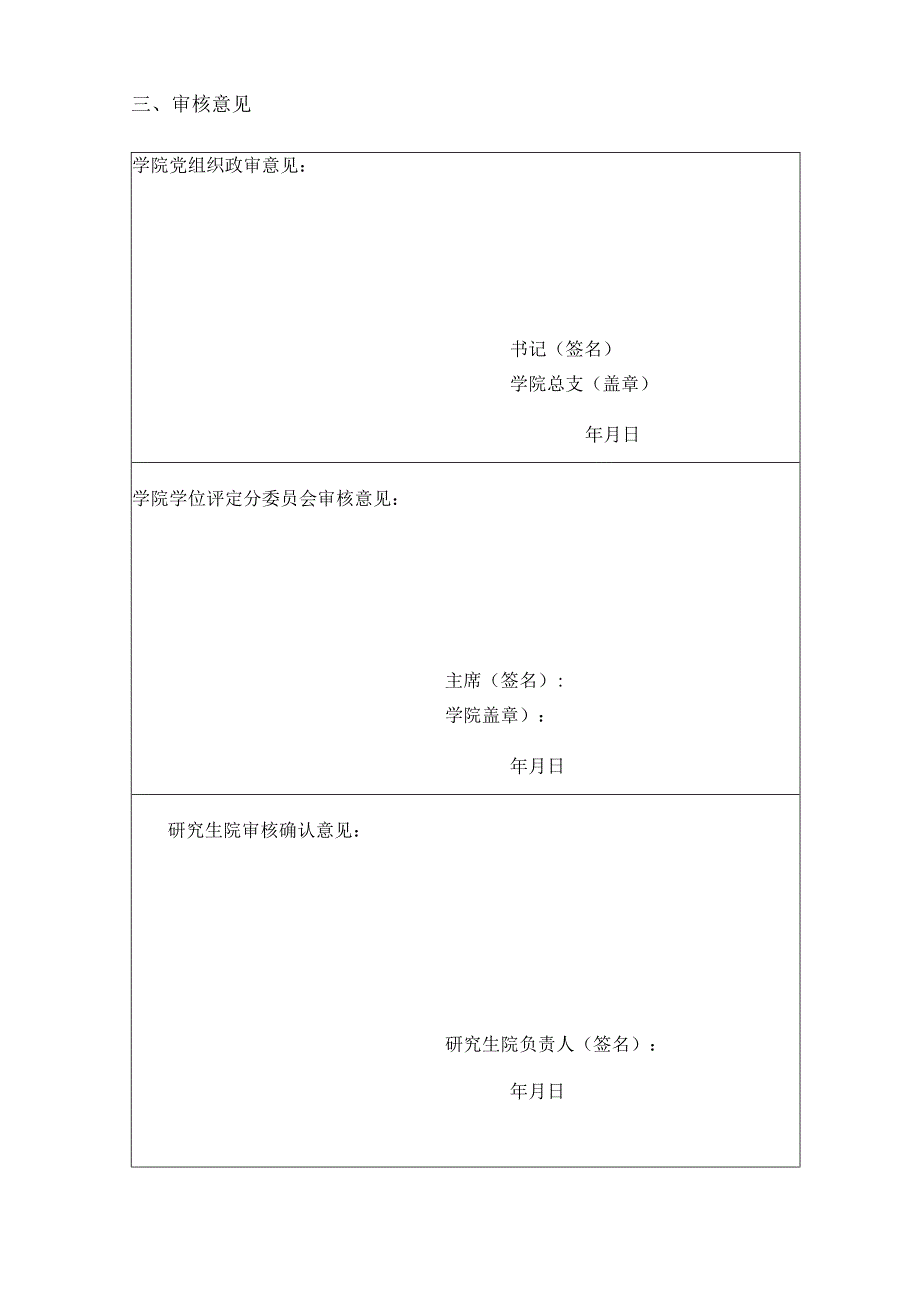 XX大学硕士生导师任职申请审批表_第4页