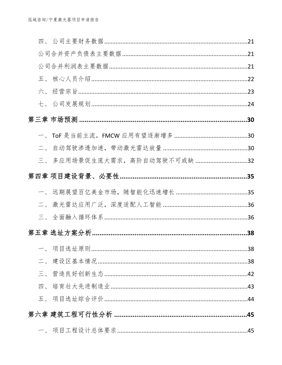 宁夏激光器项目申请报告_第4页