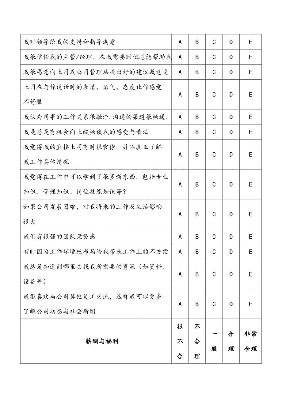 员工满意度问卷调查表微调_第4页