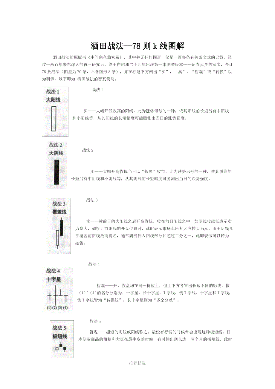 酒田战法----78则K线图解_第1页