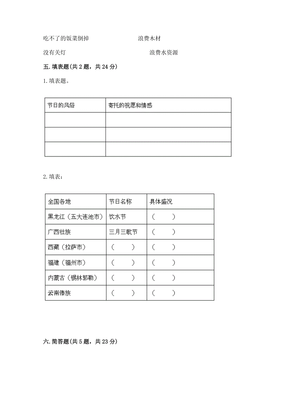 部编版四年级下册道德与法治《期末测试卷》审定版.docx_第4页