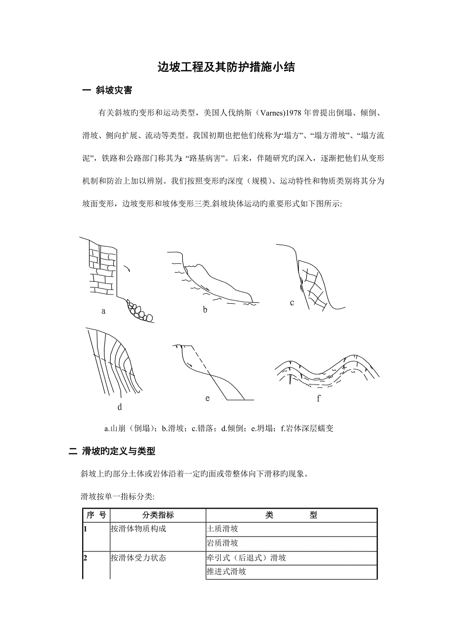 边坡工程及其防护措施小结.doc_第1页