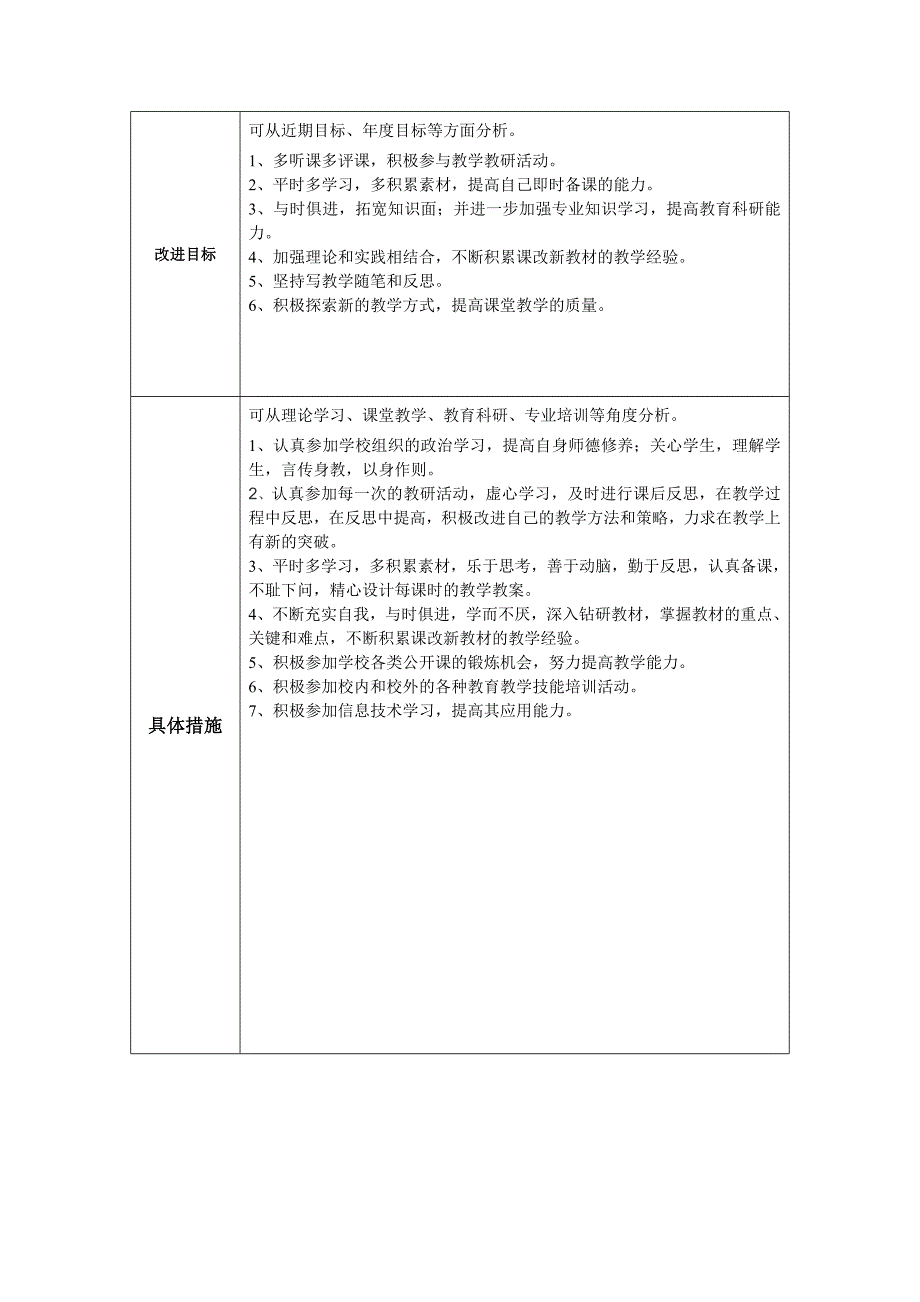 杨荣超个人教学问题改进计划.doc_第2页