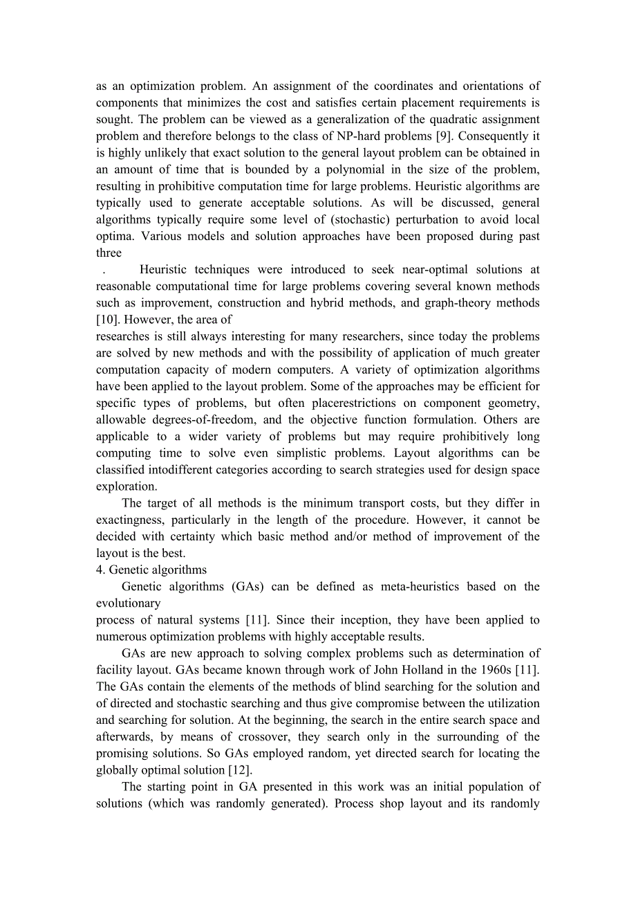 用遗传算法解决设施布局问题毕业课程设计外文文献翻译、中英文翻译、外文翻译_第4页