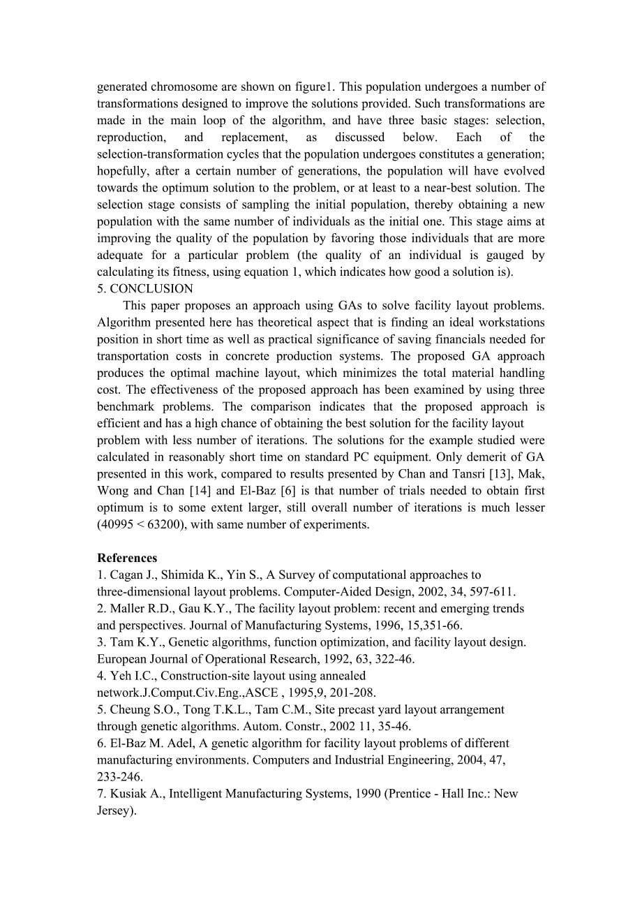 用遗传算法解决设施布局问题毕业课程设计外文文献翻译、中英文翻译、外文翻译_第5页