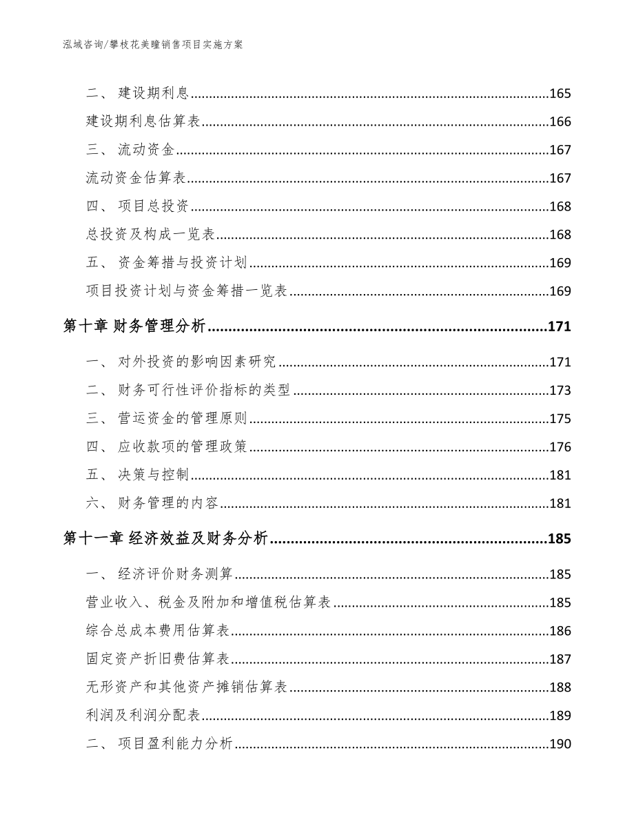 攀枝花美瞳销售项目实施方案_第4页