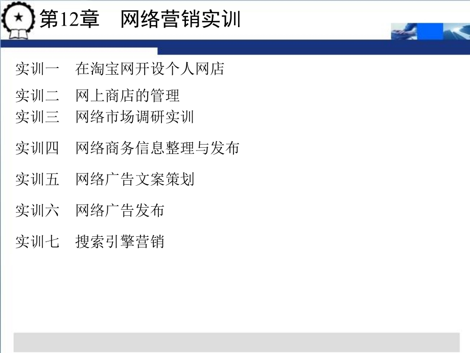 网络营销实训ppt227张课件_第1页