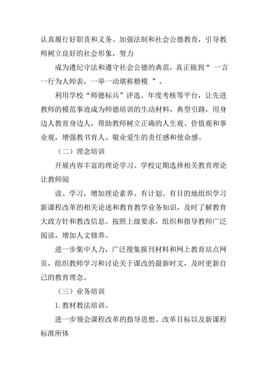 学校新教师培训方案_第5页