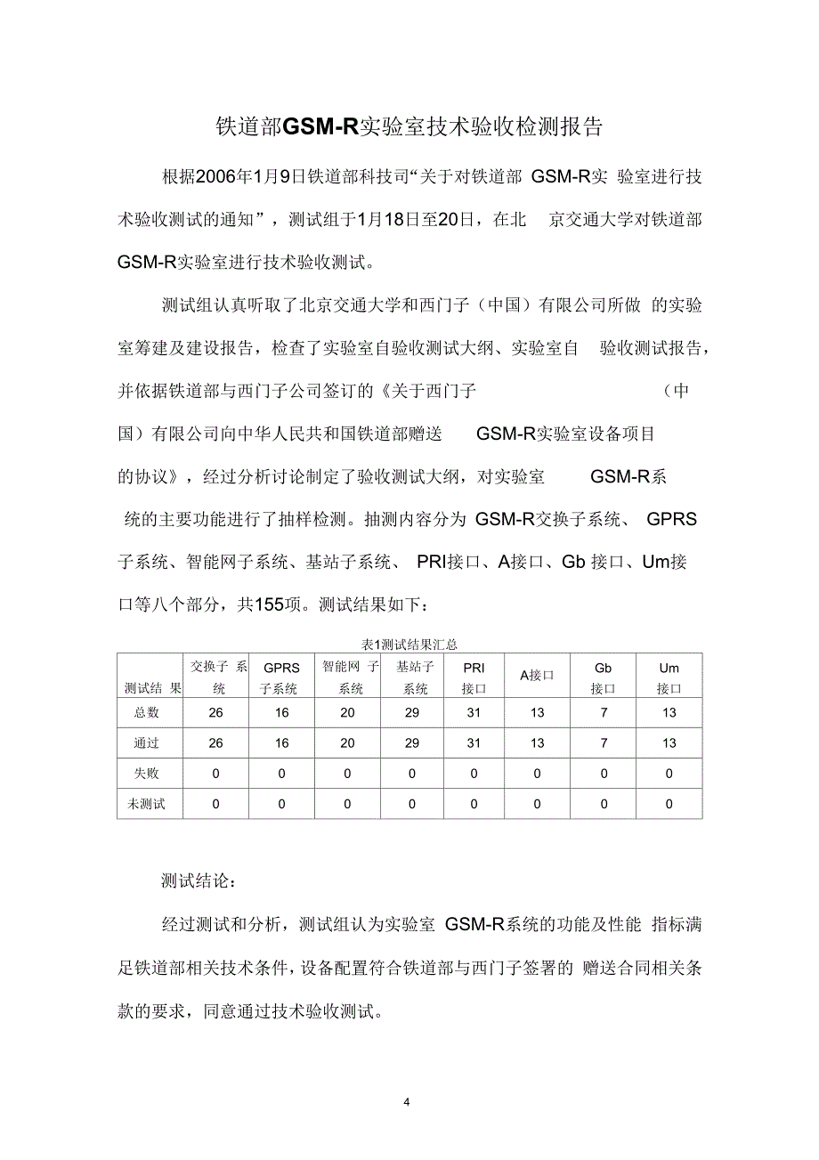 GSM-R实验室技术验收测试报告_第4页