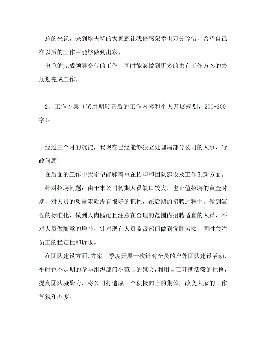 2023年人事试用期转正工作总结.doc_第2页