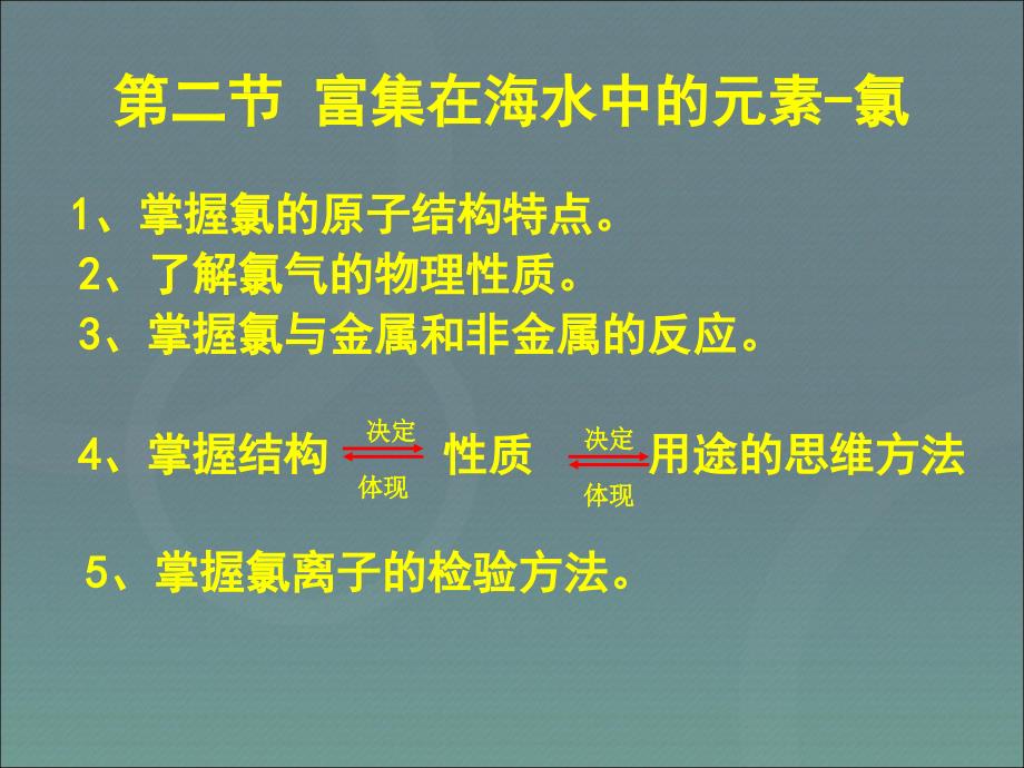 人教版化学必修1：4.2富集在海水中的元素——氯共36张PPT_第1页