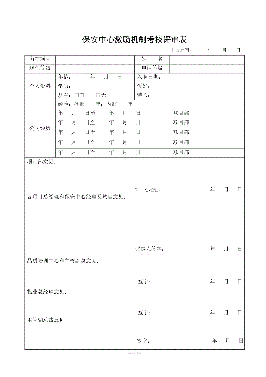 保安中心激励机制及考核办法.doc_第4页