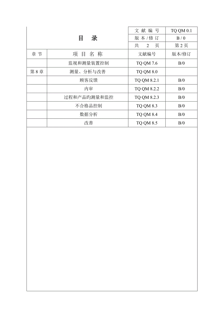 贸易公司质量管理标准手册_第4页