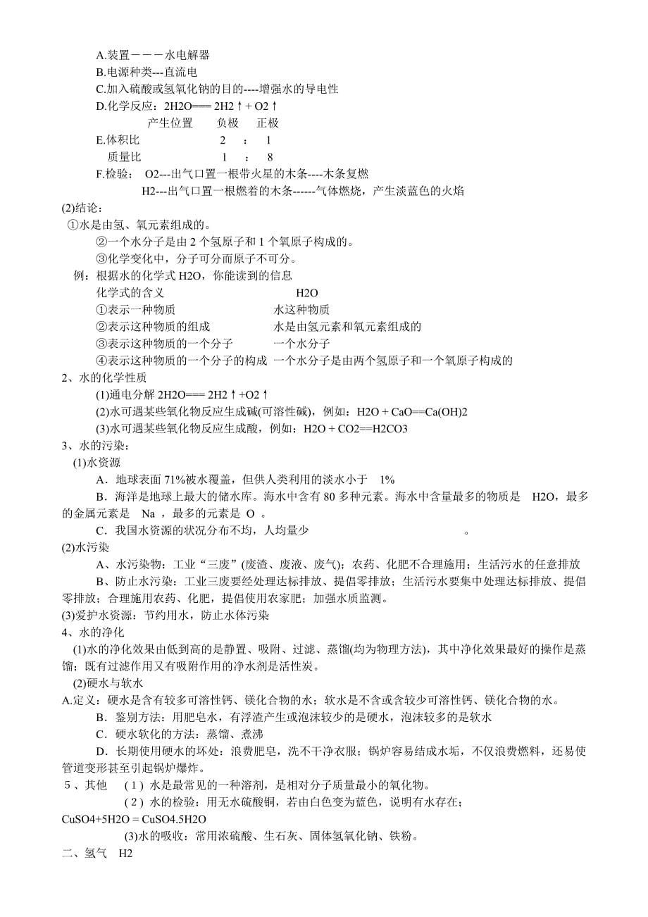 初中化学知识点全面总结-分章节-角标.doc_第5页