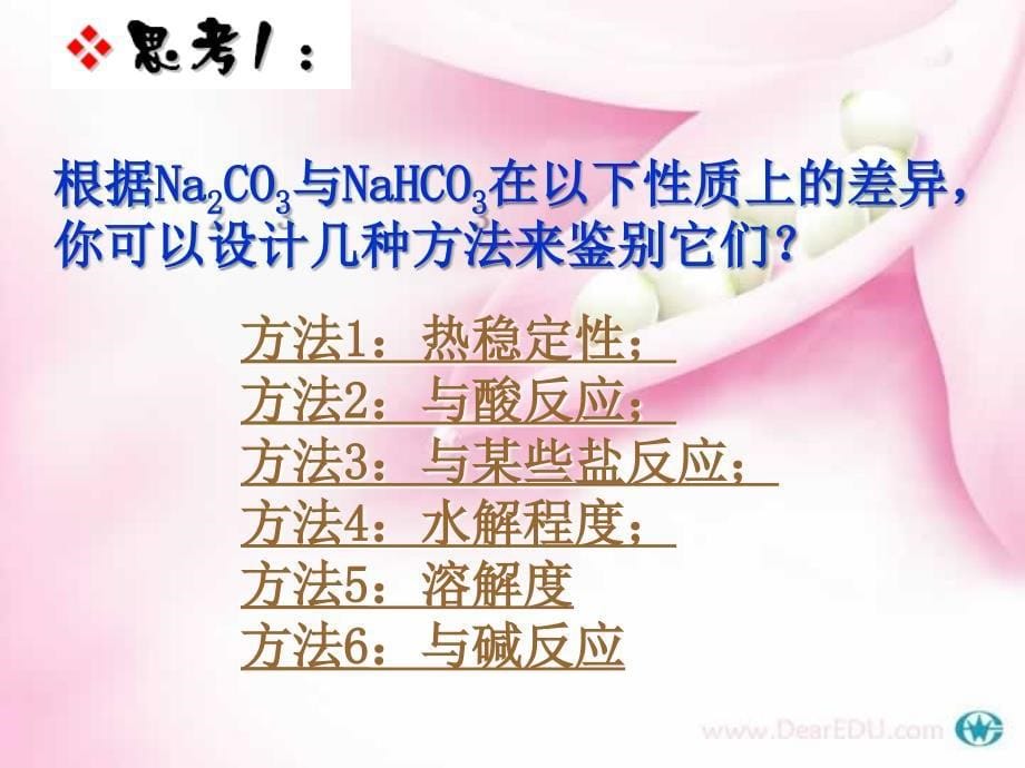 高三化学第一阶段复习-Na2CO3、NaHCO3_第5页