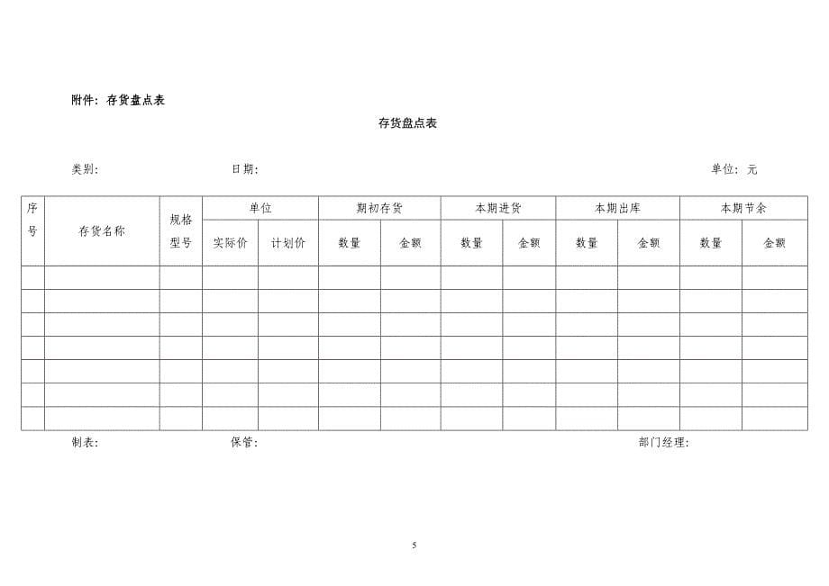 仓库保管员岗位职责和仓库管理制度（天选打工人）.docx_第5页