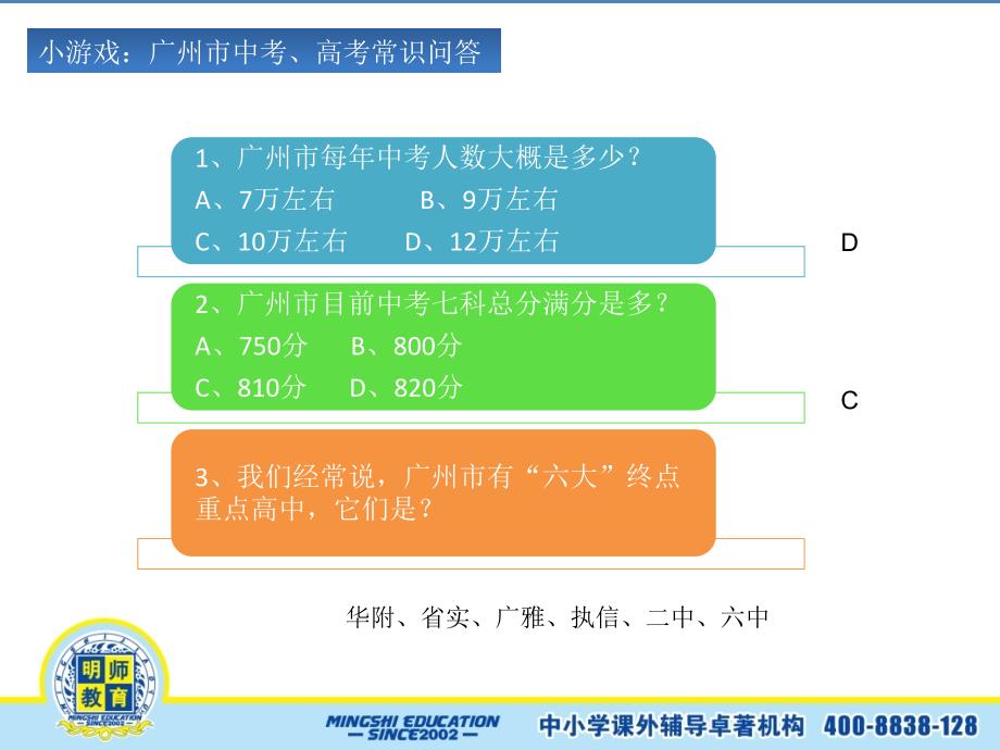 中学生考前心理辅导讲座 学识考人20分,心态考人80分_第4页