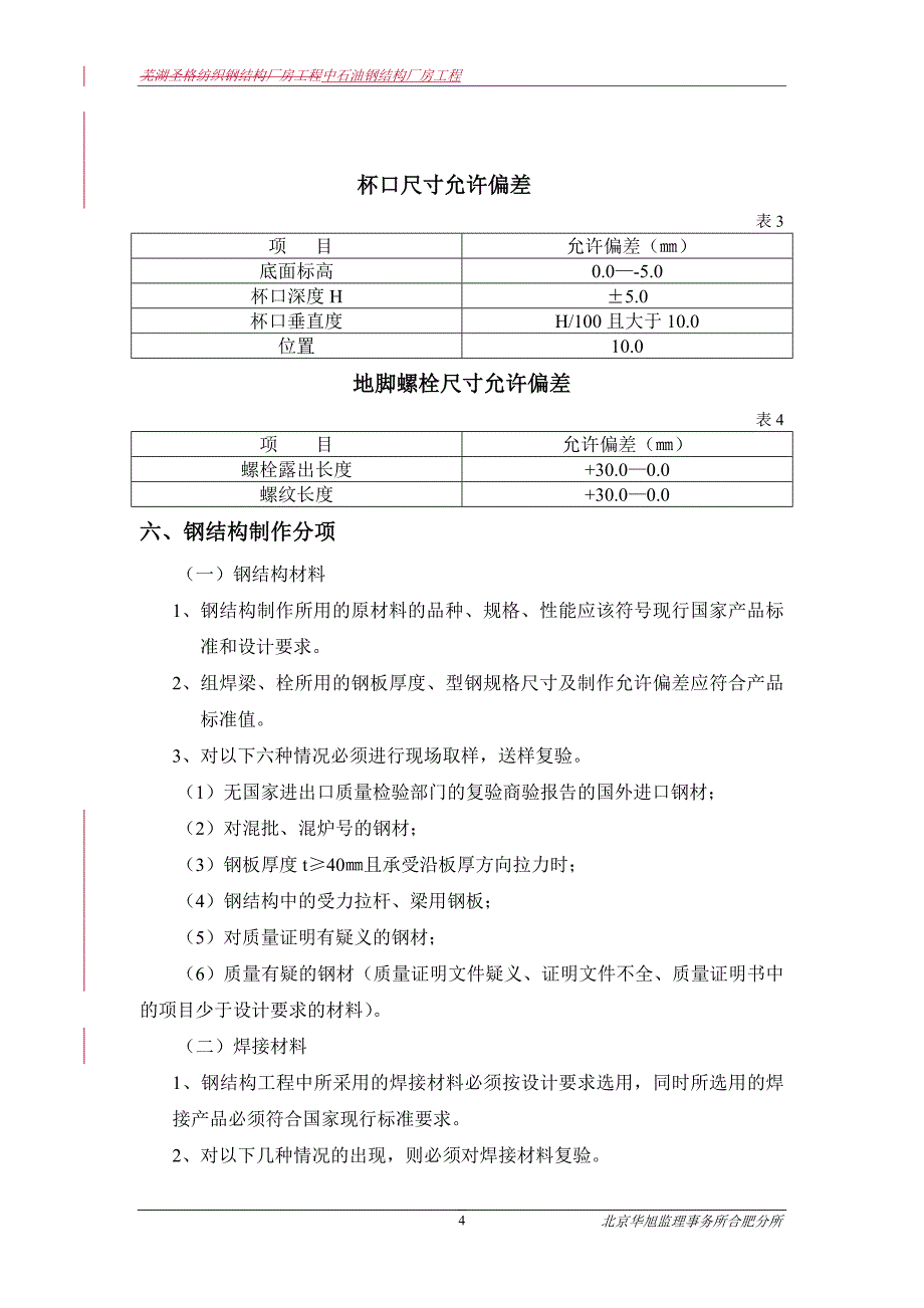 钢结构厂房工程监理规划(细则)_第4页