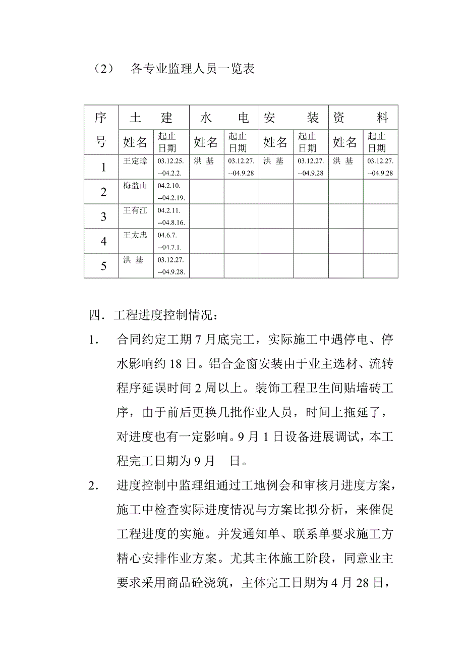 xx镇酒店式公寓楼工程监理工作总结.doc_第3页