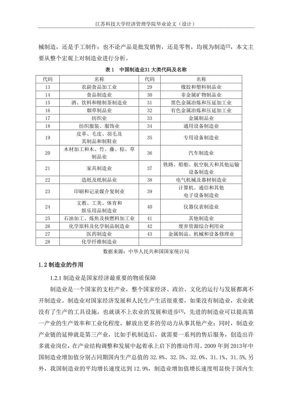 我国制造业发展现状、问题和对策分析_第5页