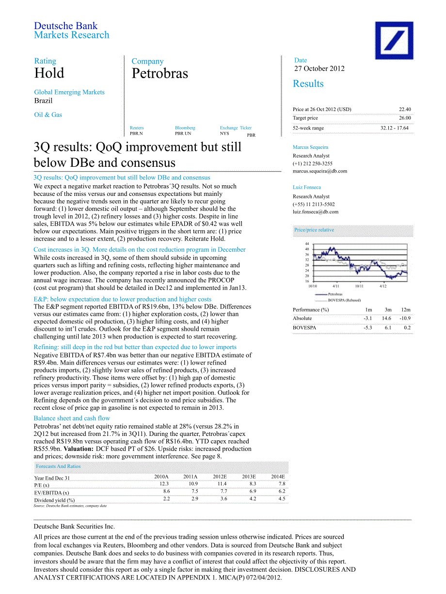 QOQIMPROVEMENTBUTSTILLBELOWDBEANDCONSENSUS1030_第1页