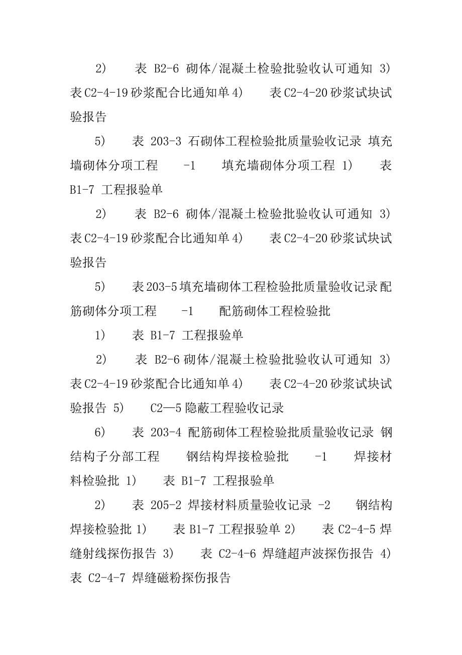 2019工程报验资料详细资料组成.docx_第5页