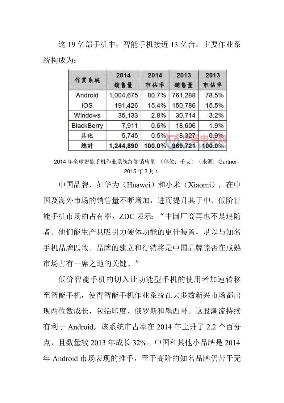 国内智能手机市场发展与竞争现状分析.doc_第5页